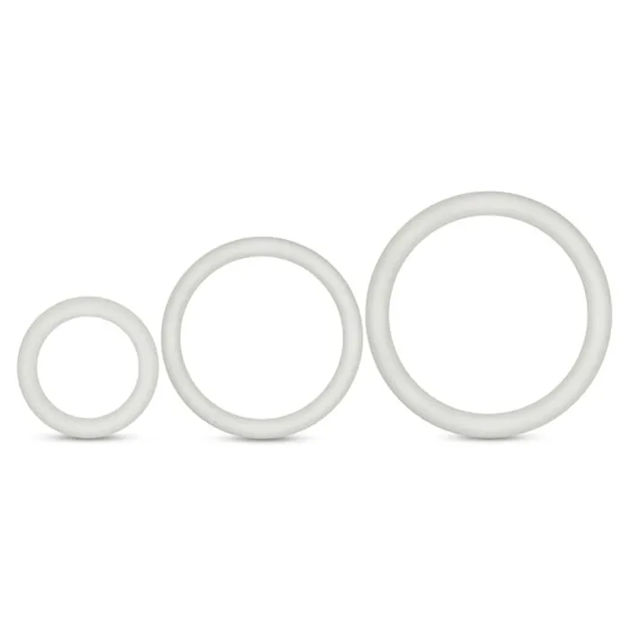 Anal Performance Vs4 Pure Premium Silicone Cockring Set White Blush Novelties Anal Performance Vs4 Pure Premium Silicone Cockring Set White Blush Novelties