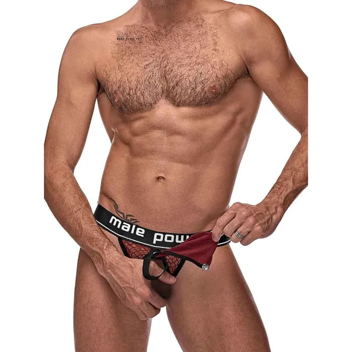 Male Sex Toys Male Power Cock Pit Net Cock Ring Jock S M Burgundy Male Sex Toys Male Power Cock Pit Net Cock Ring Jock S M Burgundy