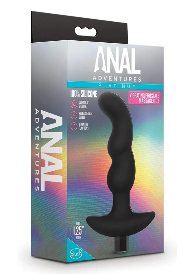 Anal Adventures Platinum Silicone Rechargeable Vibrating Prostate Massager 03 Anal Adventures Male Sex Toys Anal Adventures Platinum Silicone Rechargeable Vibrating Prostate Massager 03 Anal Adventures Male Sex Toys