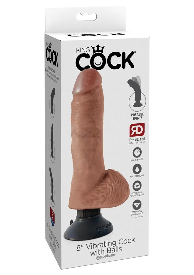 Female Sex Toys King Cock King Cock Vibrating Dildo with Balls Female Sex Toys King Cock King Cock Vibrating Dildo with Balls