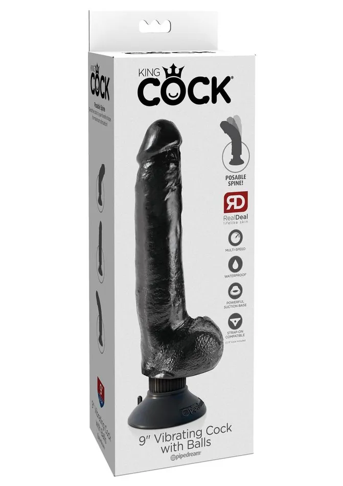 Female Sex Toys King Cock King Cock Vibrating Dildo with Balls Female Sex Toys King Cock King Cock Vibrating Dildo with Balls
