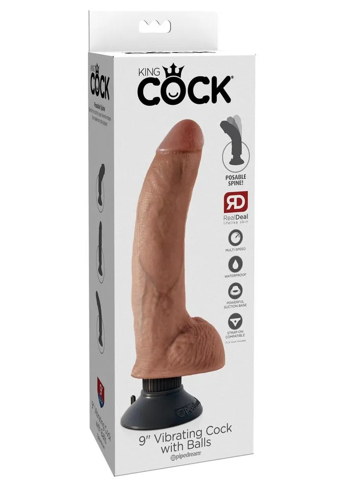 Female Sex Toys King Cock King Cock Vibrating Dildo with Balls Female Sex Toys King Cock King Cock Vibrating Dildo with Balls