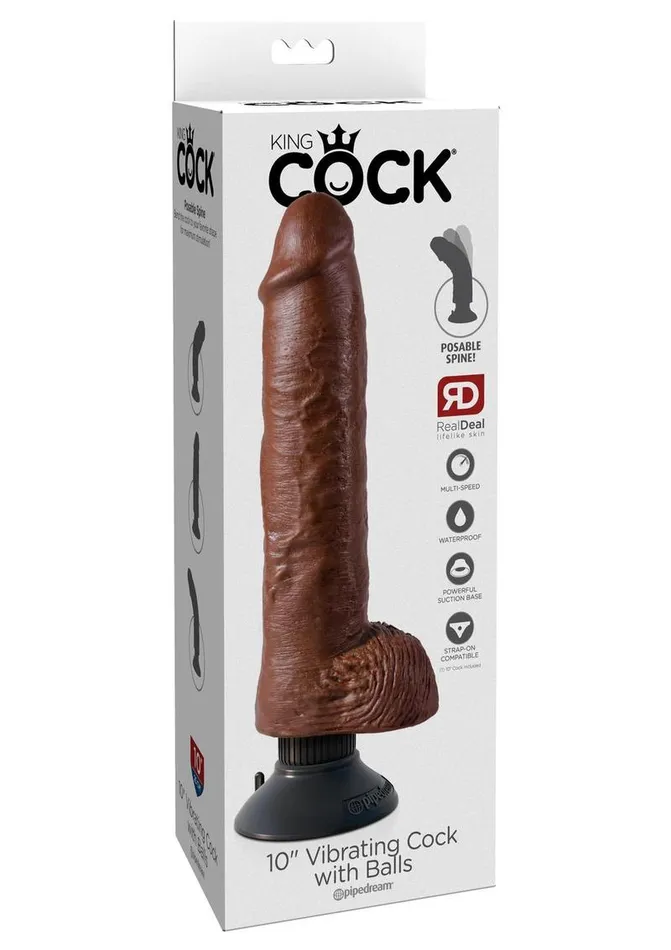 Female Sex Toys King Cock King Cock Vibrating Dildo with Balls Female Sex Toys King Cock King Cock Vibrating Dildo with Balls