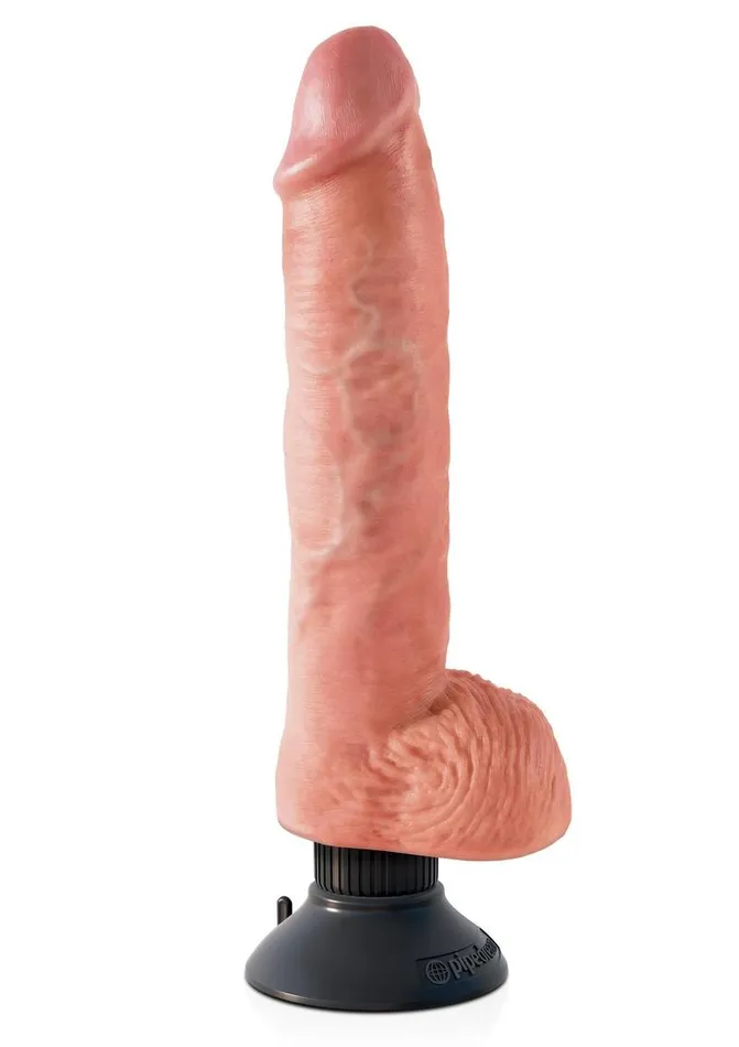 Female Sex Toys King Cock King Cock Vibrating Dildo with Balls Female Sex Toys King Cock King Cock Vibrating Dildo with Balls