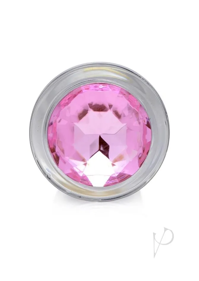 Booty Sparks Anal Booty Sparks Pink Gem Glass Anal Plug Sm