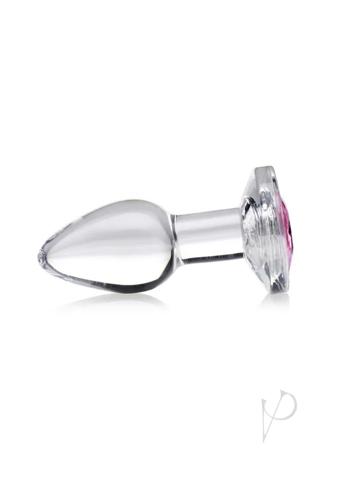 Booty Sparks Anal Booty Sparks Pink Gem Glass Anal Plug Sm