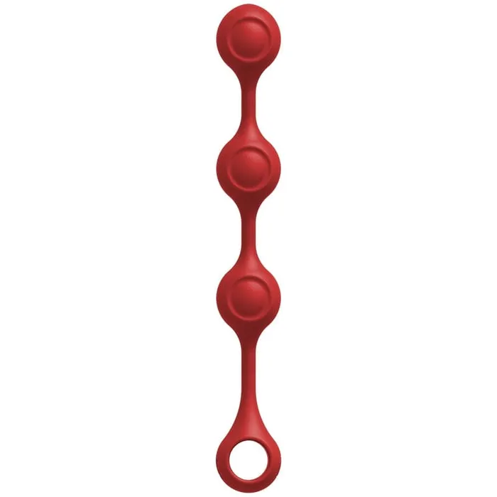 Anal Doc Johnson Doc Johnson Kink Weighted Silicone Anal Balls Red