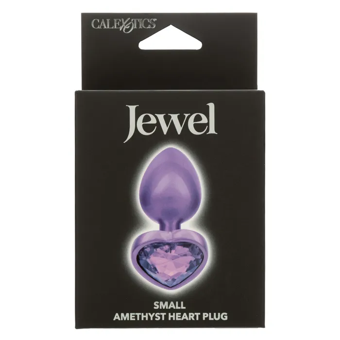 Anal Jewel Small Amethyst Heart Plug Calexotics