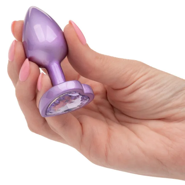 Anal Jewel Small Amethyst Heart Plug Calexotics