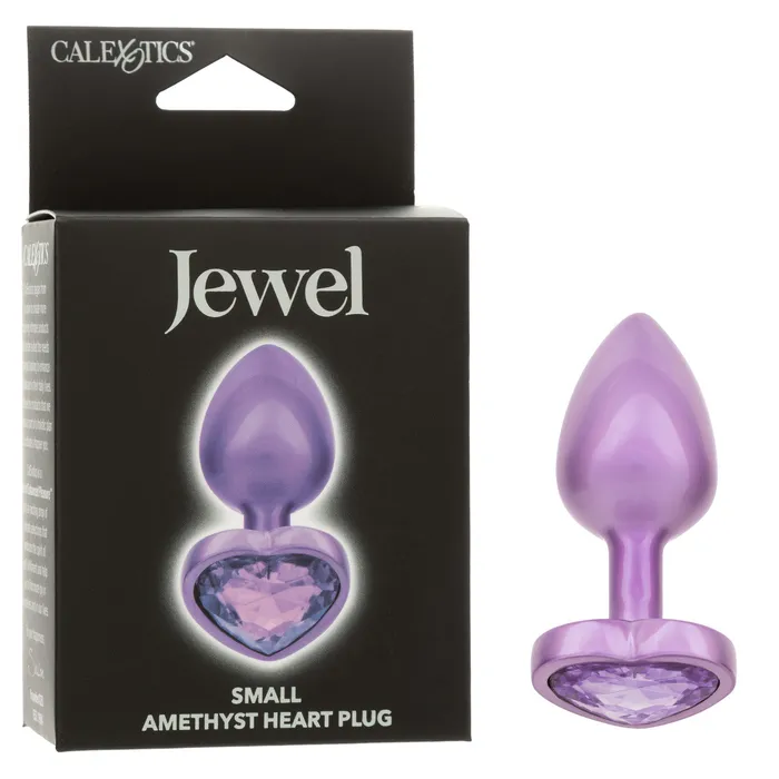 Anal Jewel Small Amethyst Heart Plug Calexotics