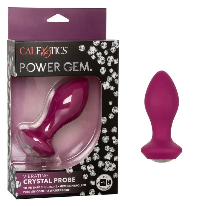 Male Sex Toys CALEXOTICS Calexotics Power Gem Vibrating Crystal Probe