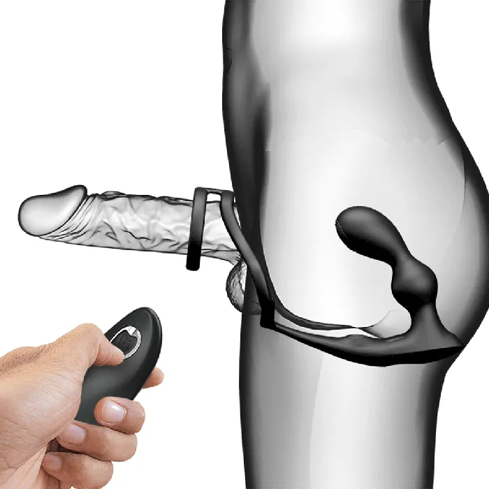 Pretty Love Male Sex Toys Pretty Love Marshall Vibrating Prostate Plug With Cock Ball Ring