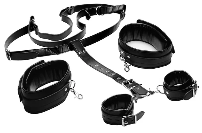 STRICT Couples Deluxe Thigh Sling With Wrist Cuffs