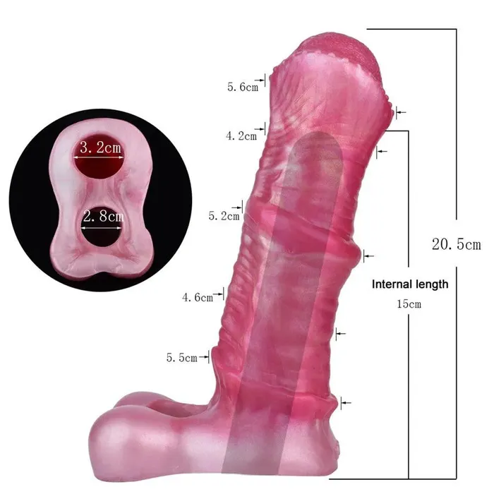 Xinghaoya Male Sex Toys Soft Silicone Cock Extension Sleeve for Men