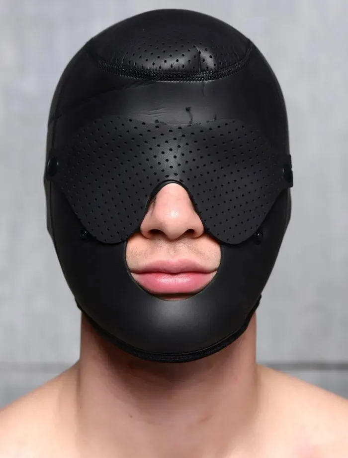 Couples Bondage Hood Scorpion Hood With Removable Blindfold and Face Mask Master Series Couples Bondage Hood Scorpion Hood With Removable Blindfold and Face Mask Master Series