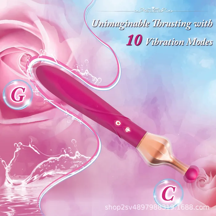 Domlust Double End G Spot Vibrator Clit Stimulator Vibrating Makeup Pen Nipple Anal Sex Toy Female Sex Toys