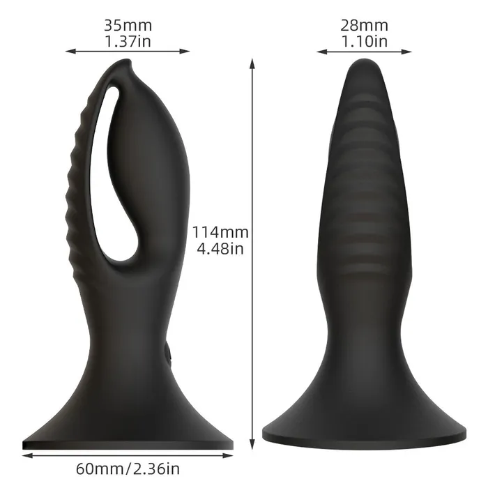 Hollow Motor Egg Anal Plug Suction Cup HandsFree Pleausre Domlust Domlust Male Sex Toys