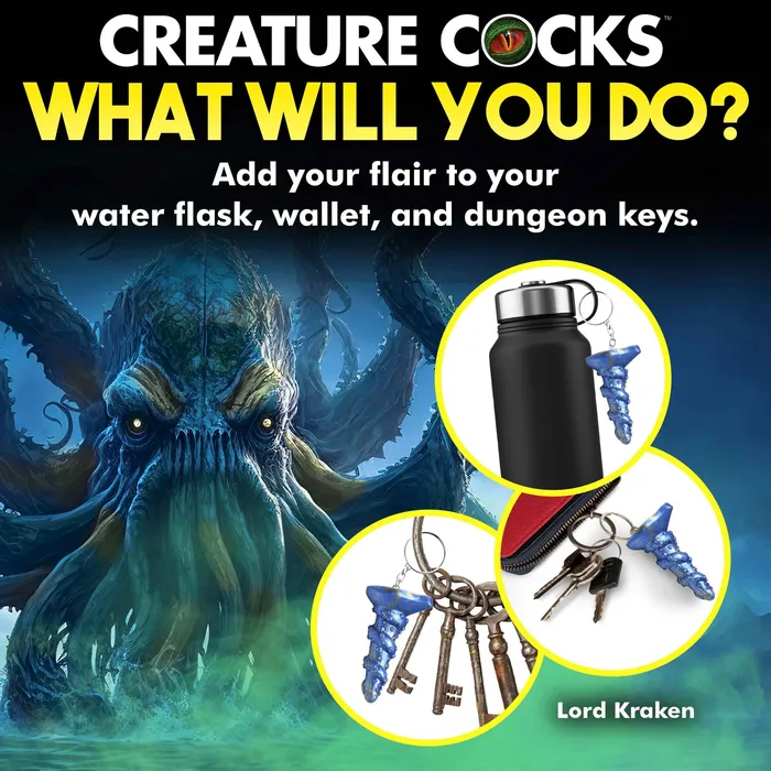 Lord Kraken Keychain Blue XR Brands Creature Cocks Vibrators Lord Kraken Keychain Blue XR Brands Creature Cocks Vibrators