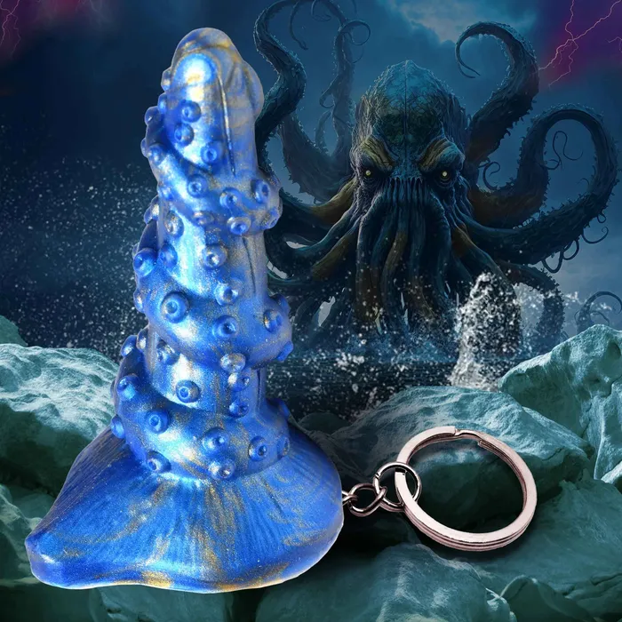 Lord Kraken Keychain Blue XR Brands Creature Cocks Vibrators Lord Kraken Keychain Blue XR Brands Creature Cocks Vibrators