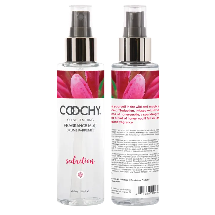 Vibrators Coochy Oh So Tempting Fragrance Mist Seduction 4oz 118mL
