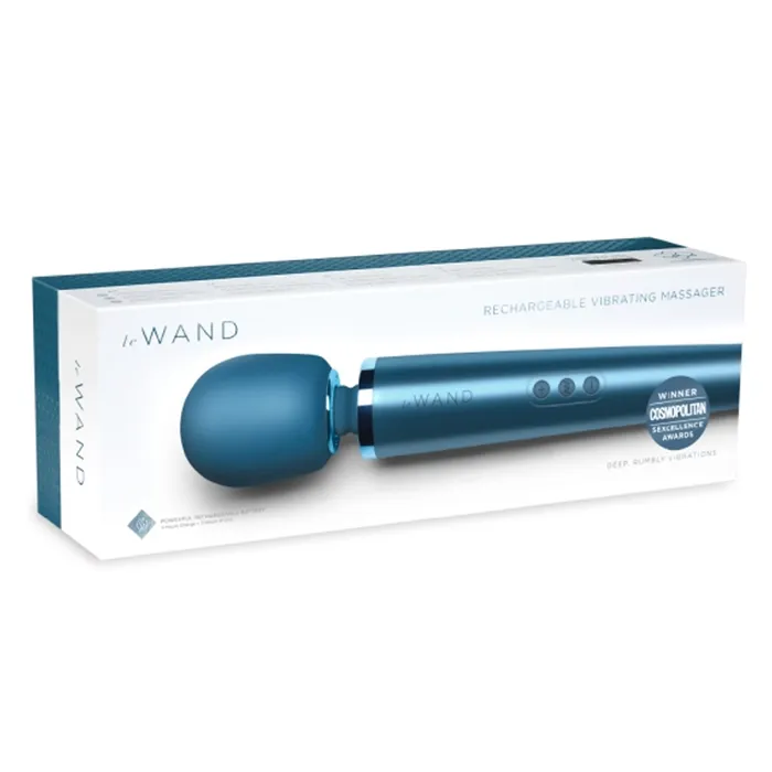 Vibrators LE Wand Rechargeable Vibrating Massager Pacific Blue