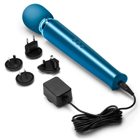 Vibrators LE Wand Rechargeable Vibrating Massager Pacific Blue