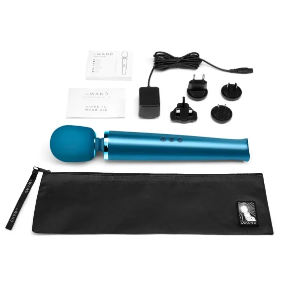 Vibrators LE Wand Rechargeable Vibrating Massager Pacific Blue