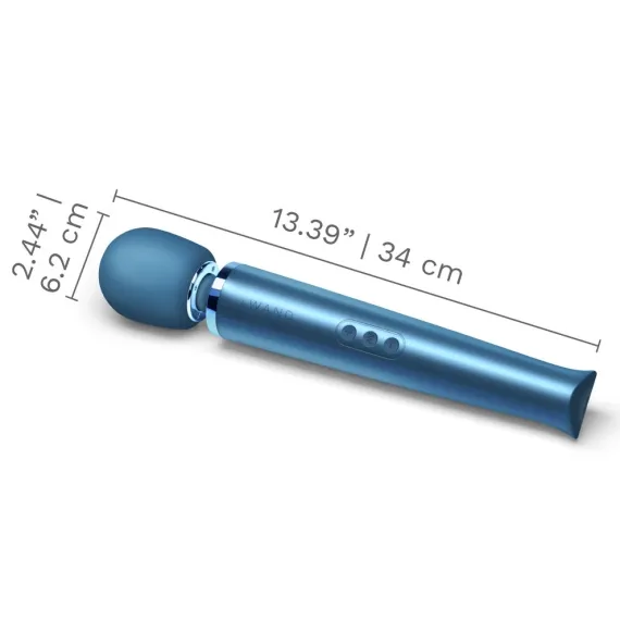 Vibrators LE Wand Rechargeable Vibrating Massager Pacific Blue