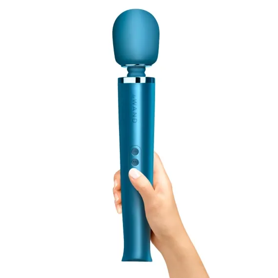 Vibrators LE Wand Rechargeable Vibrating Massager Pacific Blue